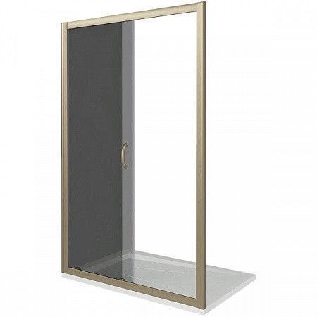 Душевая перегородка Good Door JAZZE ДЖ00034 140х185 стекло тонированное профиль бронза - фото 3