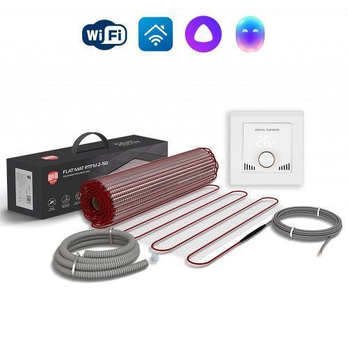 Нагревательный мат для теплого пола Royal Thermo RTFM 2-150-6 комплект с RTI-16
